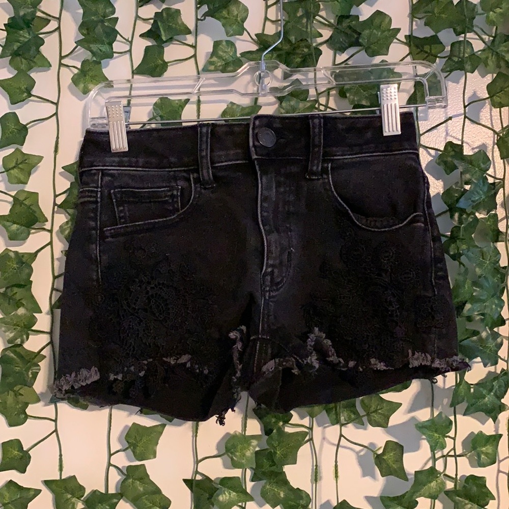 lace american eagle short shorts